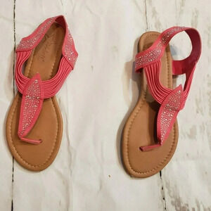 Celebrity 8M pink embellished sandals‎
